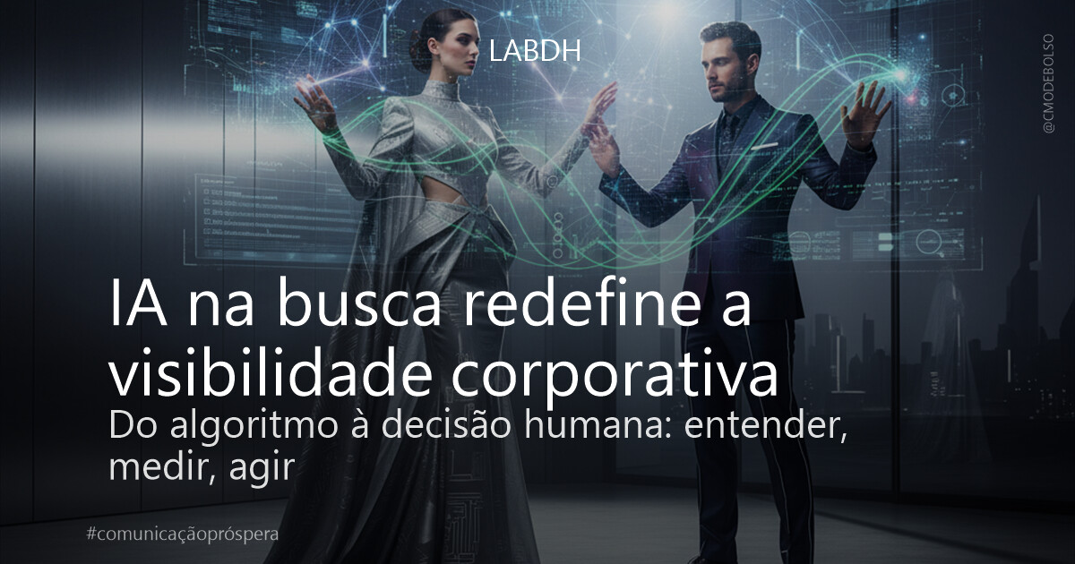 IA na busca redefine a visibilidade corporativa
