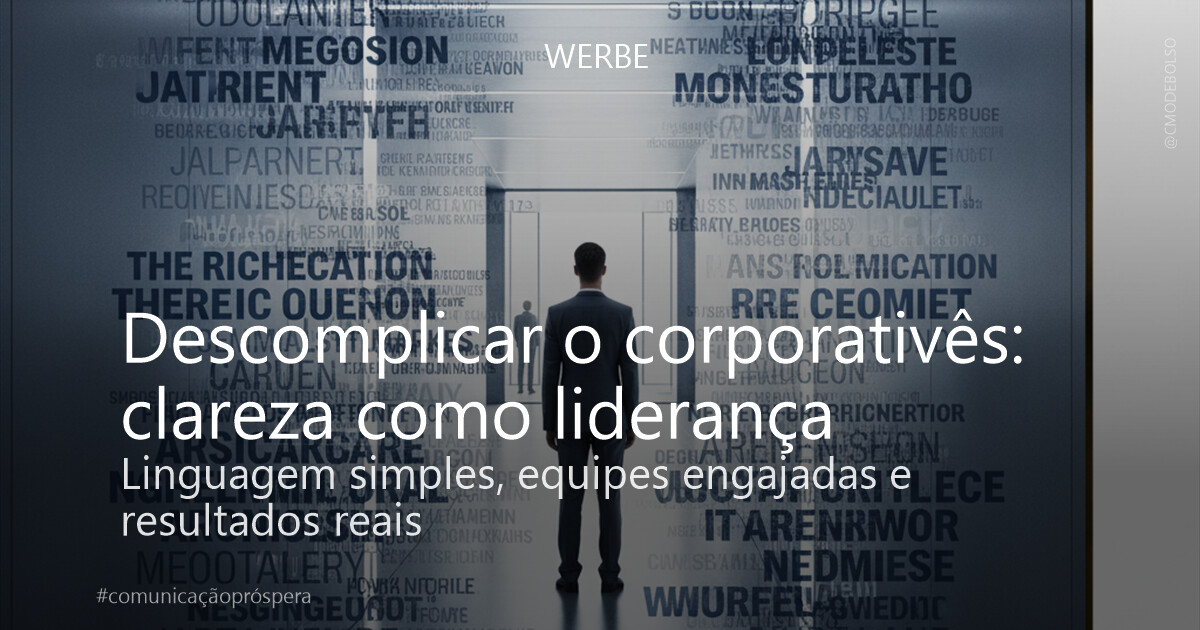Descomplicar o corporativês: clareza como liderança