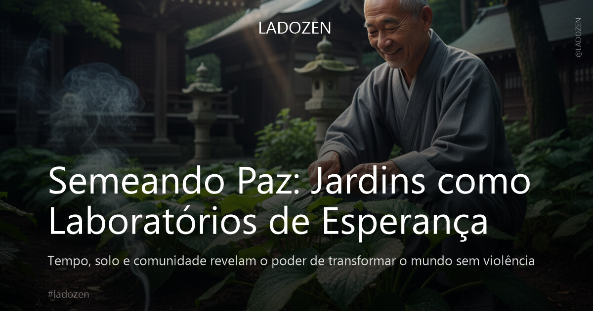 Semeando Paz: Jardins como Laboratórios de Esperança