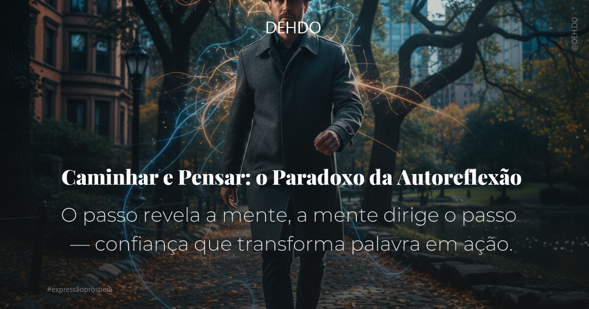 Caminhar e Pensar: o Paradoxo da Autoreflexão