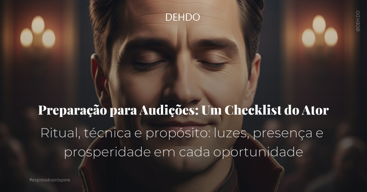Preparação para Audições: Um Checklist do Ator