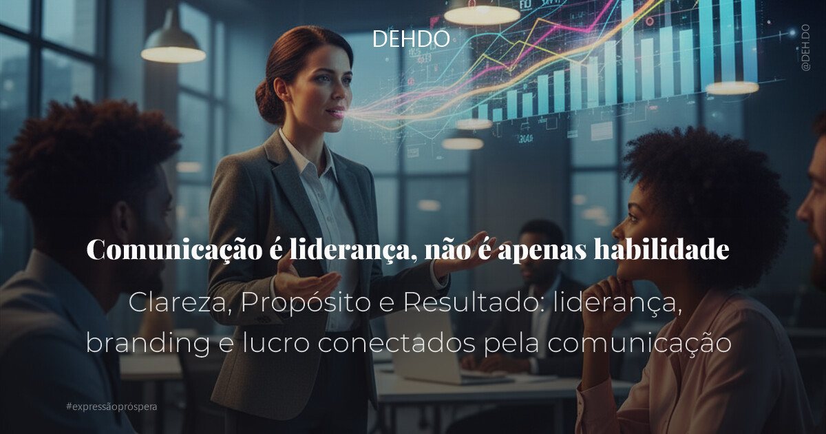 Comunicação é liderança, não é apenas habilidade
