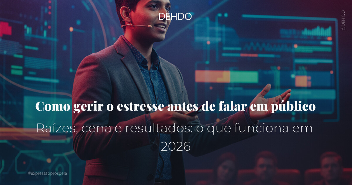 Como gerir o estresse antes de falar em público
