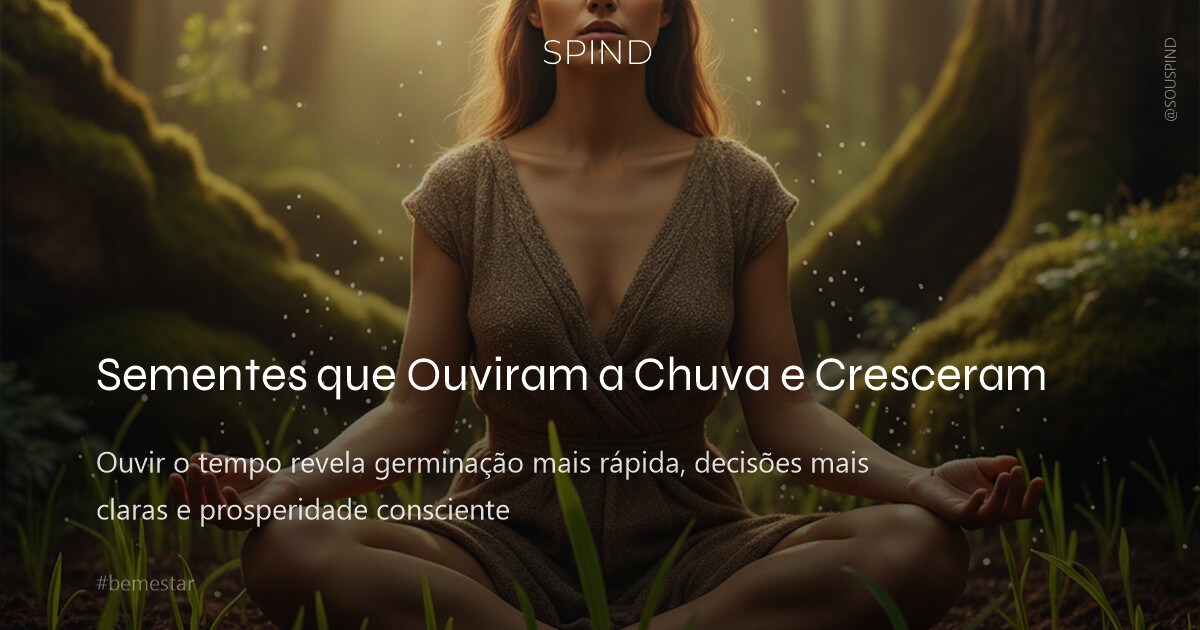 Sementes que Ouviram a Chuva e Cresceram