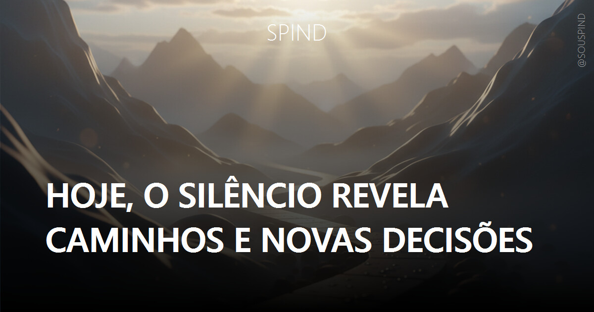 Hoje, o Silêncio Revela Caminhos e Novas Decisões