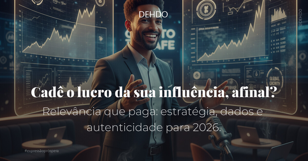 Cadê o lucro da sua influência, afinal?