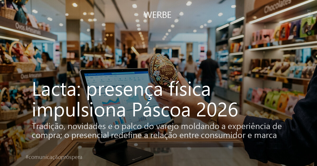 Lacta: presença física impulsiona Páscoa 2026