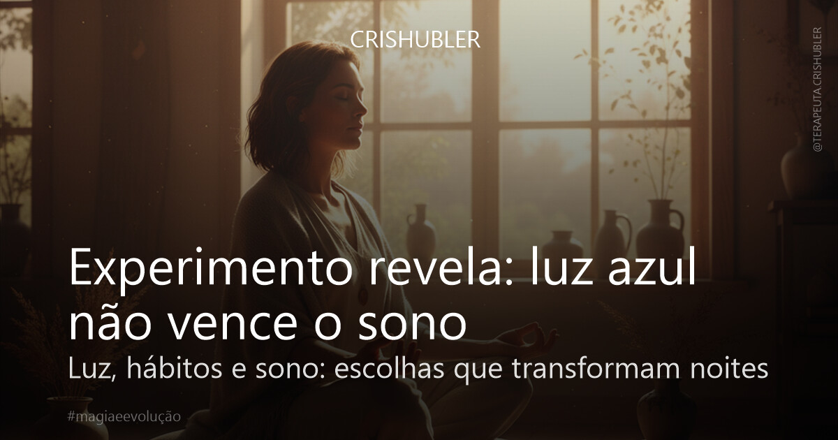 Experimento revela: luz azul não vence o sono