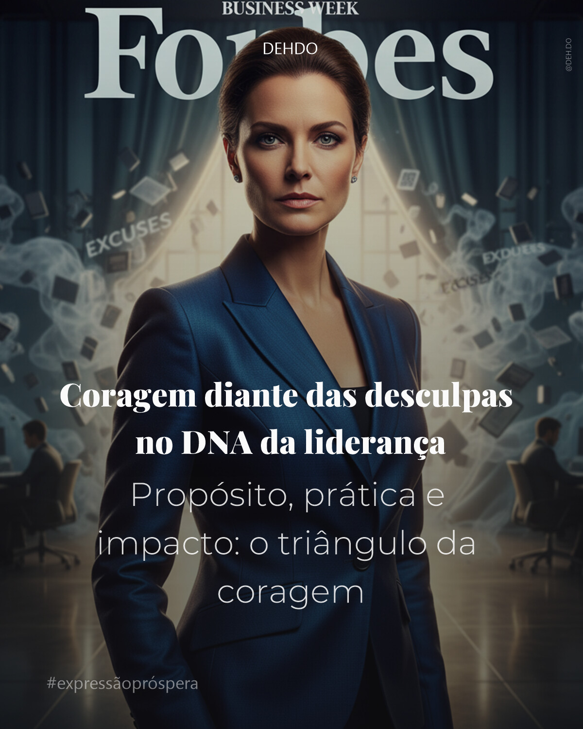 Coragem diante das desculpas no DNA da liderança