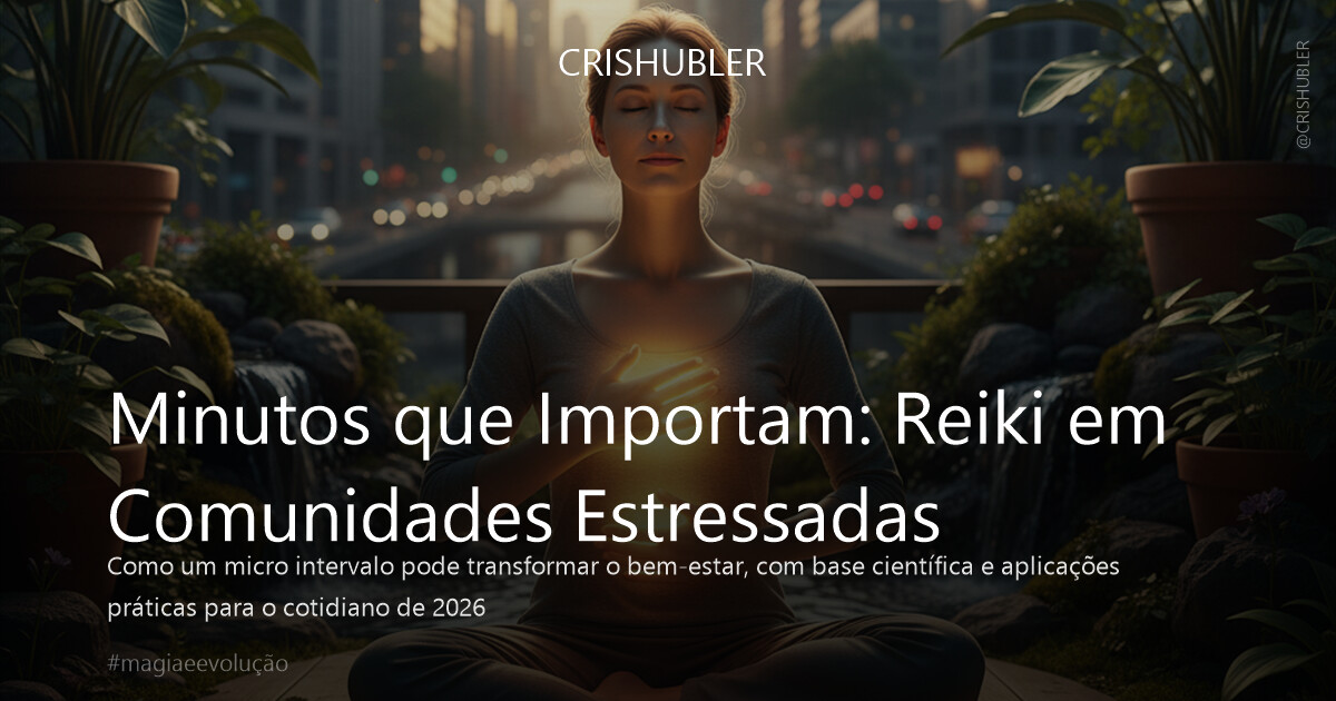 Minutos que Importam: Reiki em Comunidades Estressadas