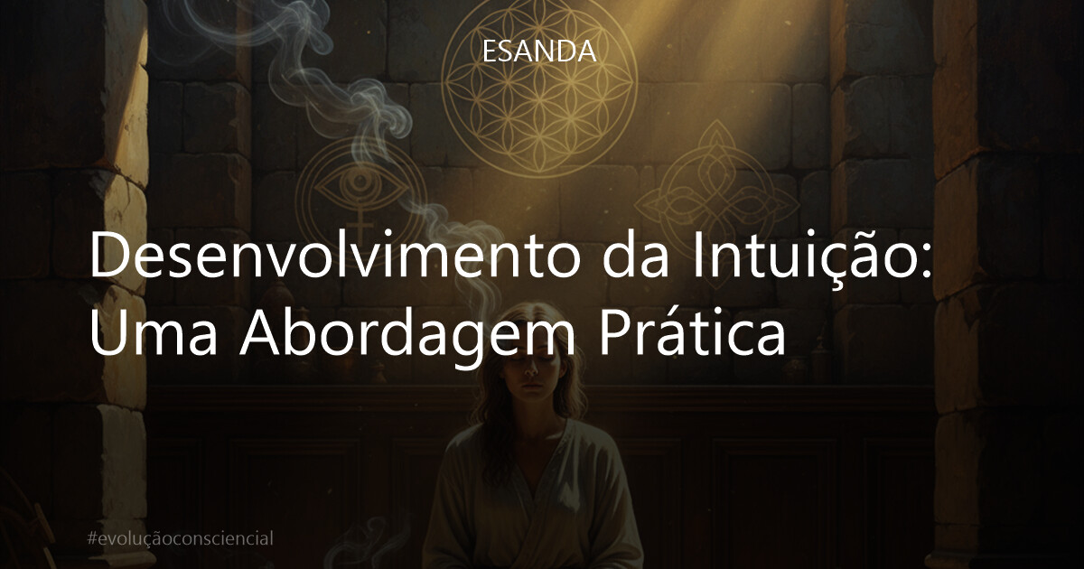 Cena HDR ultra realista: Uma figura em silêncio profundo, com traços de serenidade e sabedoria, sentada em meditação dentro de um templo milenar. Luz solar dourada filtra-se através de aberturas ornamentadas, banhando o ambiente em um brilho etéreo e revelando volutas de fumaça de incenso que dançam no ar. Em segundo plano, símbolos espirituais sutis – como um olho estilizado ou uma flor da vida entrelaçada com um nó celta – emergem das sombras, quase como um eco visual de um pensamento. Texturas ricas de pedra antiga e madeira polida. A composição evoca uma atmosfera de profunda introspecção, clareza mental e conexão espiritual. Semelhante a uma pintura barroca moderna, com alto contraste e profundidade cinematográfica 4K. Uma visão de paz interior e sabedoria intuitiva desvelada.