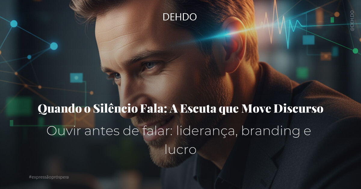 Quando o Silêncio Fala: A Escuta que Move Discurso