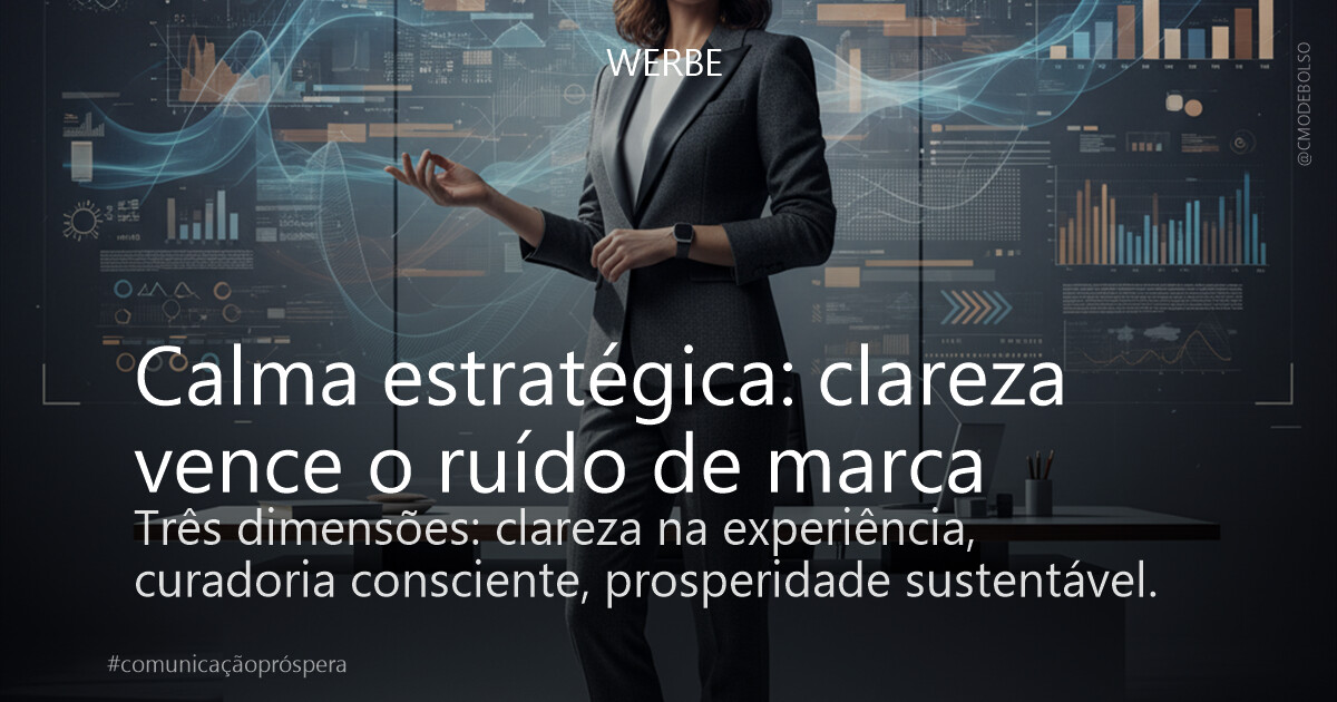 Calma estratégica: clareza vence o ruído de marca