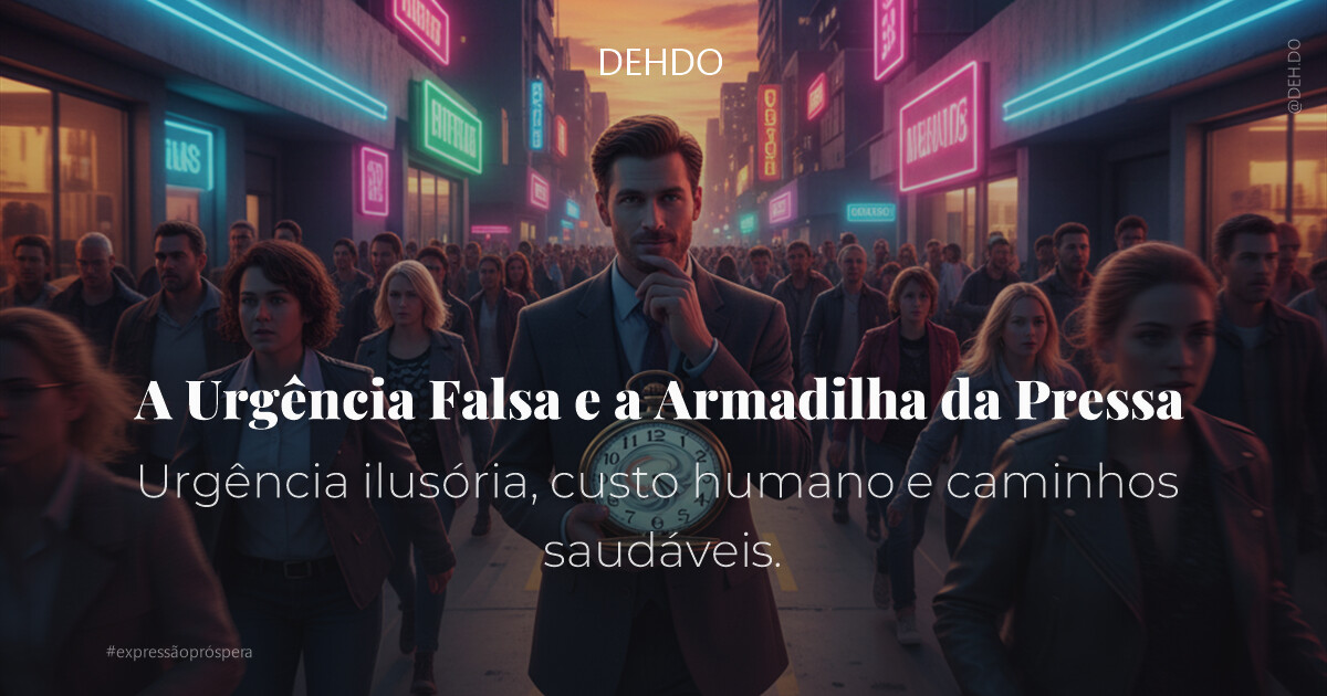 A Urgência Falsa e a Armadilha da Pressa