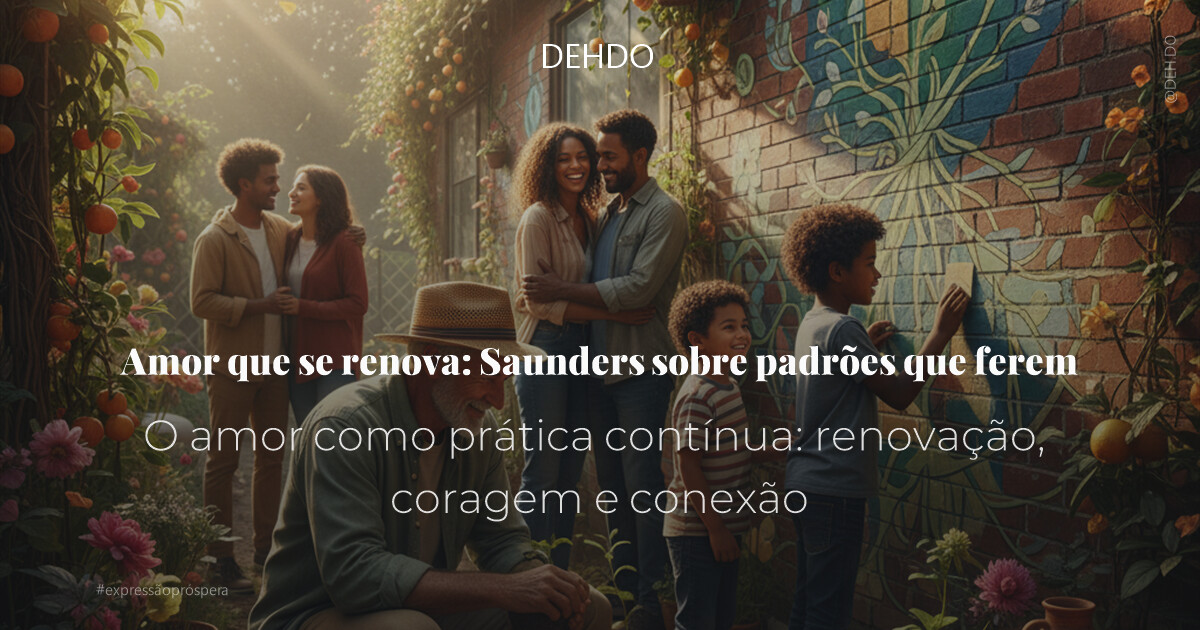 Amor que se renova: Saunders sobre padrões que ferem