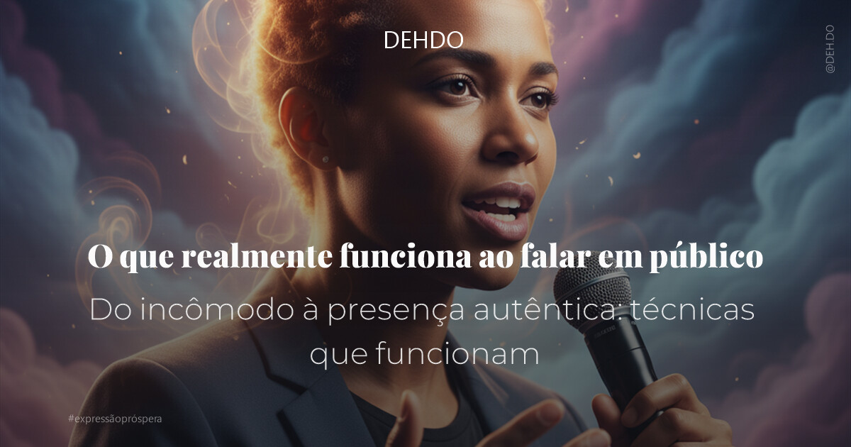 O que realmente funciona ao falar em público