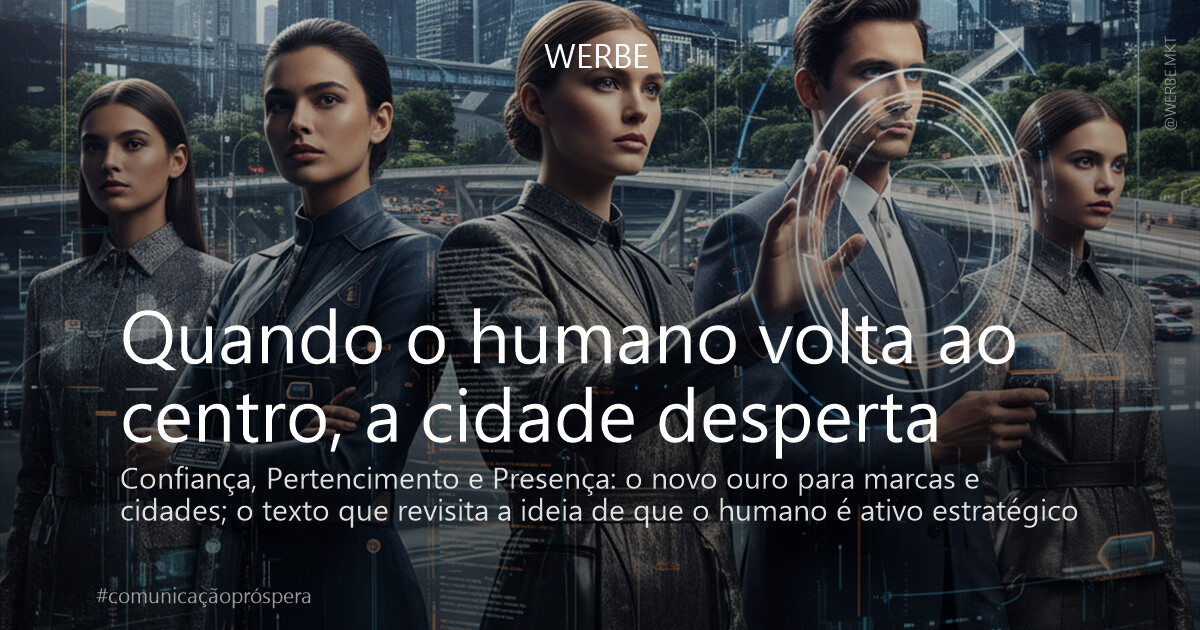 Quando o humano volta ao centro, a cidade desperta