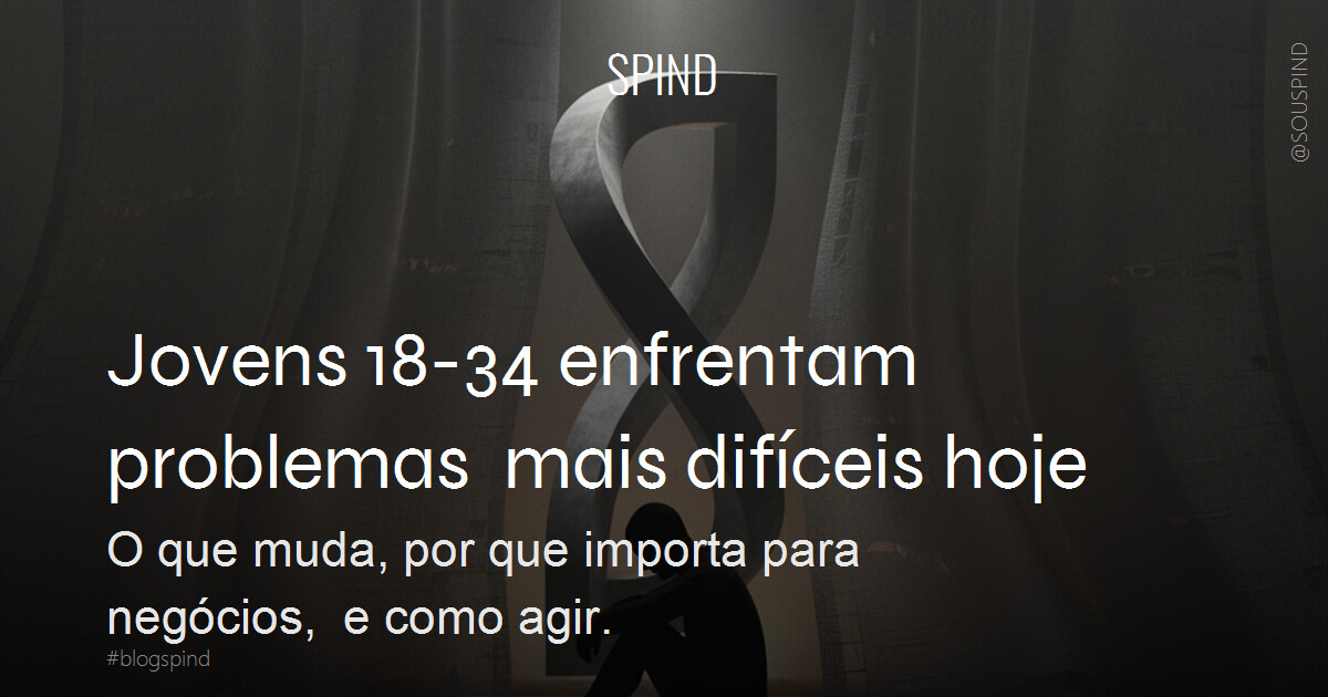 Jovens 18-34 enfrentam problemas mais difíceis hoje
