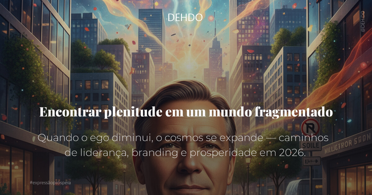 Encontrar plenitude em um mundo fragmentado