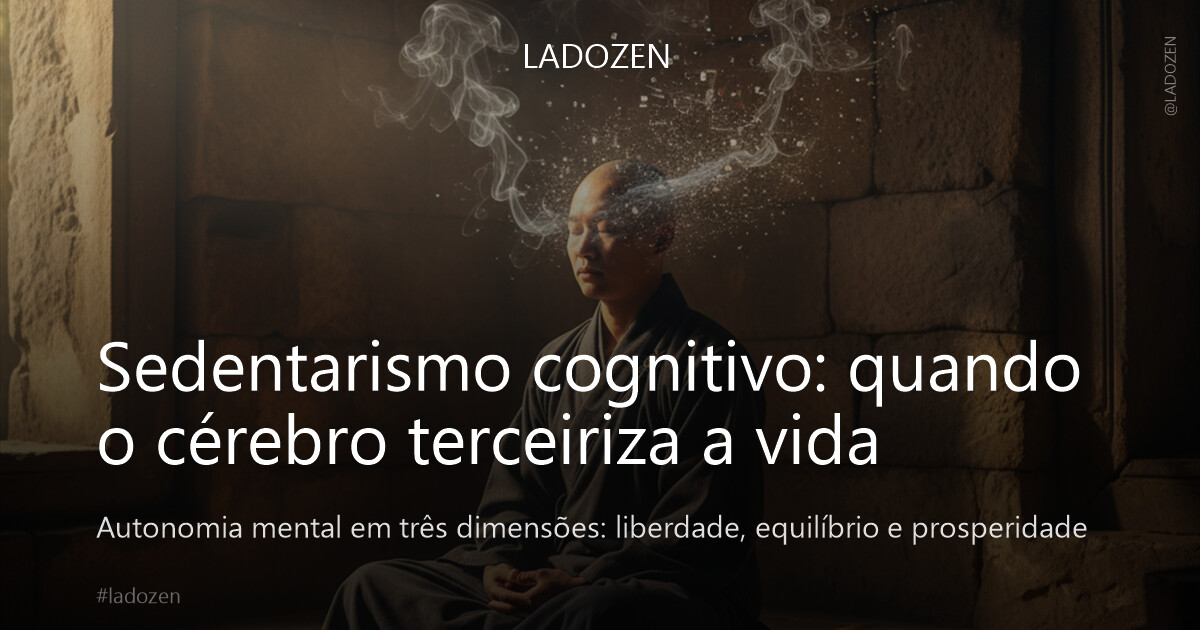 Sedentarismo cognitivo: quando o cérebro terceiriza a vida