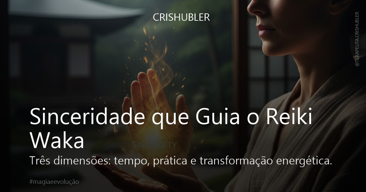 Sinceridade que Guia o Reiki Waka