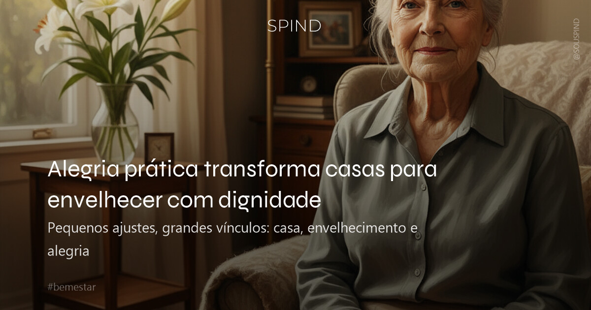 Alegria prática transforma casas para envelhecer com dignidade