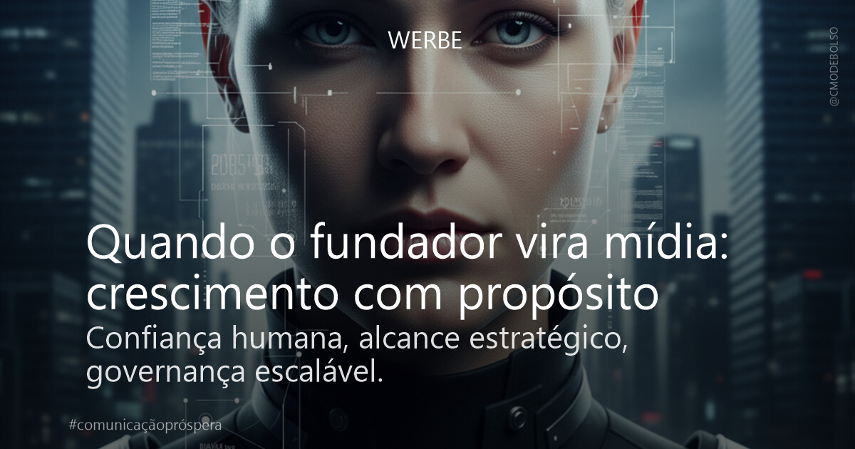 Quando o fundador vira mídia: crescimento com propósito