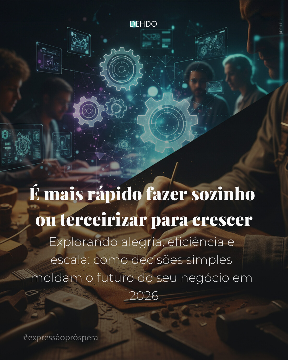 É mais rápido fazer sozinho ou terceirizar para crescer