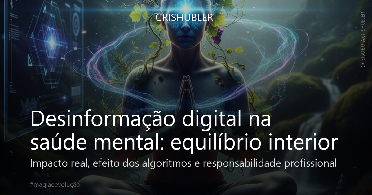 Desinformação digital na saúde mental: equilíbrio interior