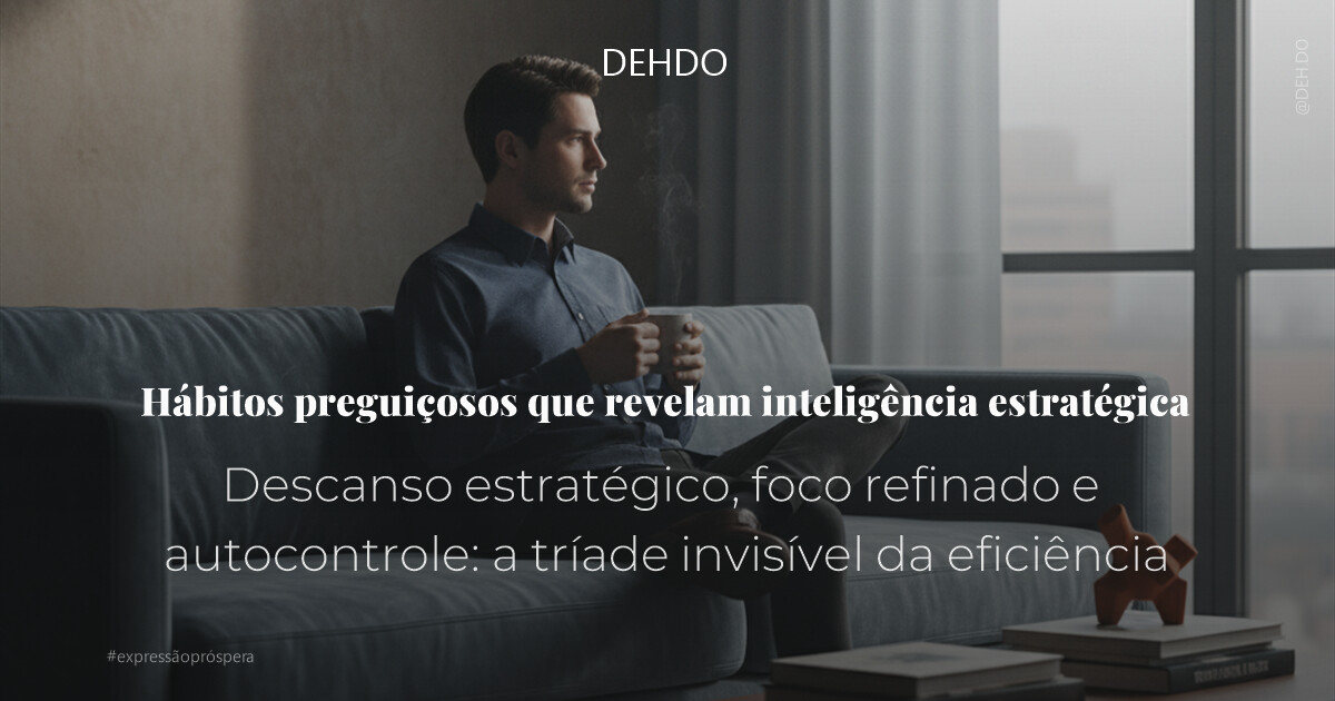 Hábitos preguiçosos que revelam inteligência estratégica