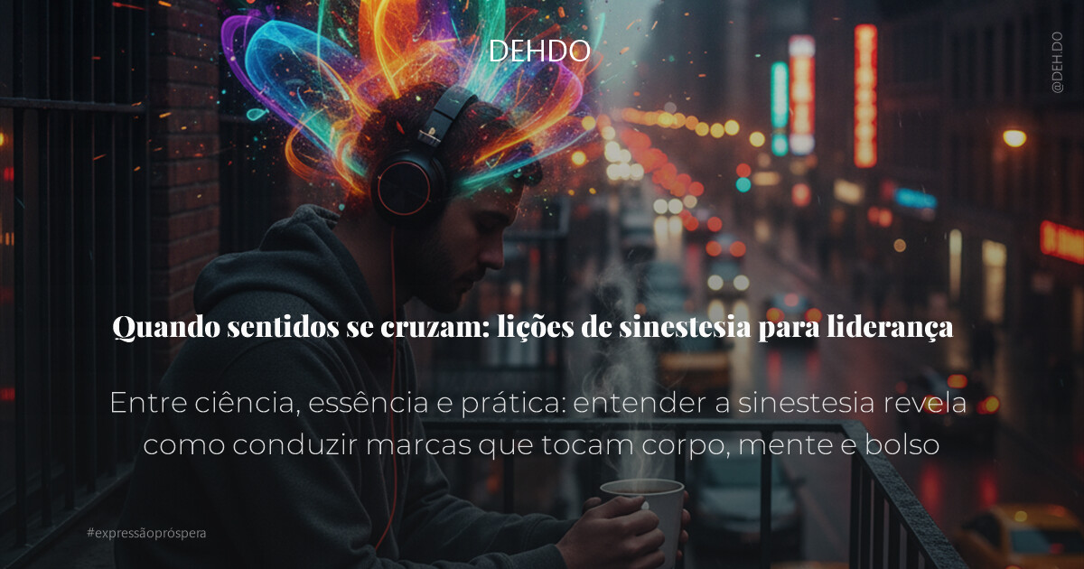 Quando sentidos se cruzam: lições de sinestesia para liderança
