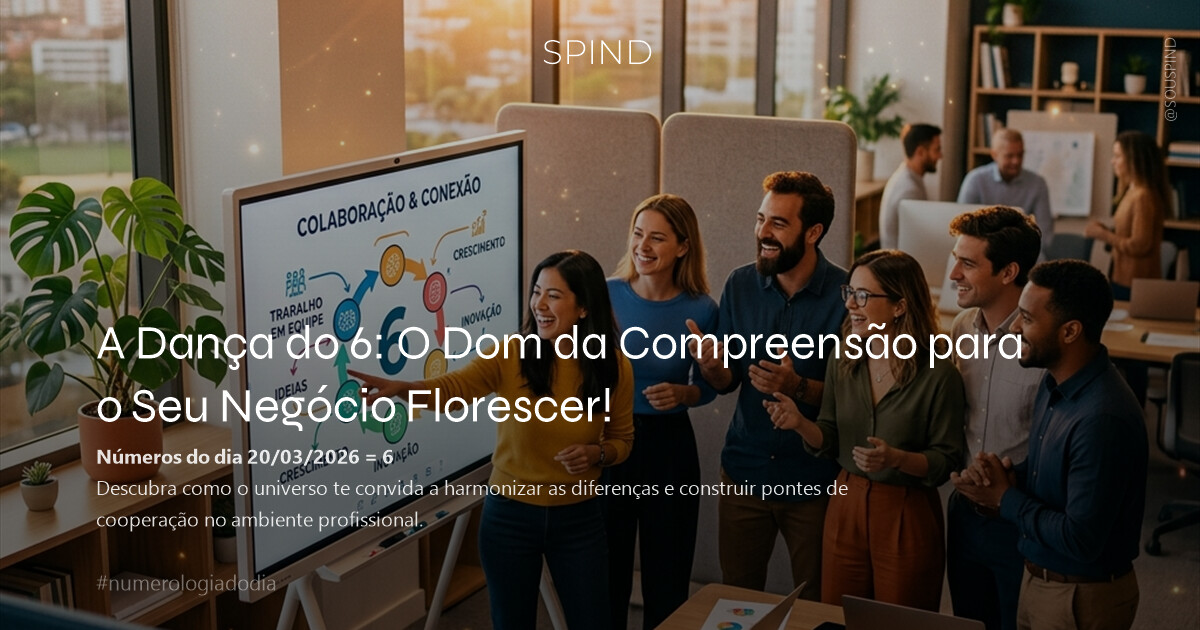 A Dança do 6: O Dom da Compreensão para o Seu Negócio Florescer!