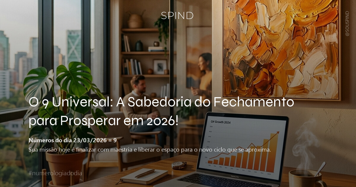 O 9 Universal: A Sabedoria do Fechamento para Prosperar em 2026!