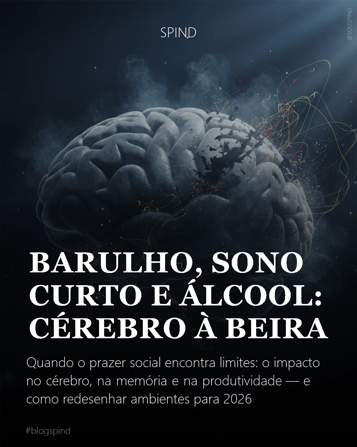 Barulho, sono curto e álcool: cérebro à beira