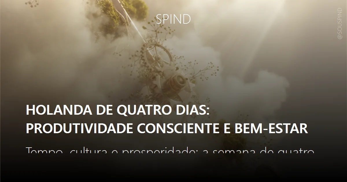 Holanda de quatro dias: produtividade consciente e bem-estar