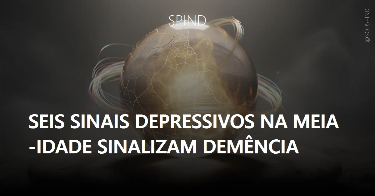 Seis sinais depressivos na meia-idade sinalizam demência