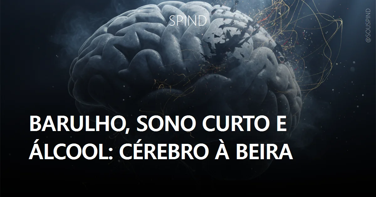 Barulho, sono curto e álcool: cérebro à beira