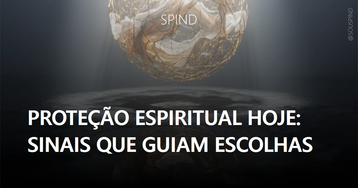 Proteção espiritual hoje: sinais que guiam escolhas