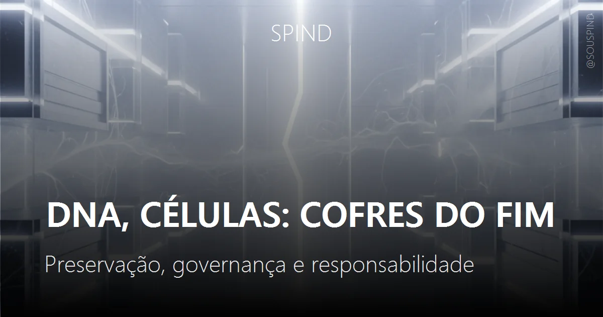 DNA, Células: Cofres do Fim: Preservação, governança e responsabilidade