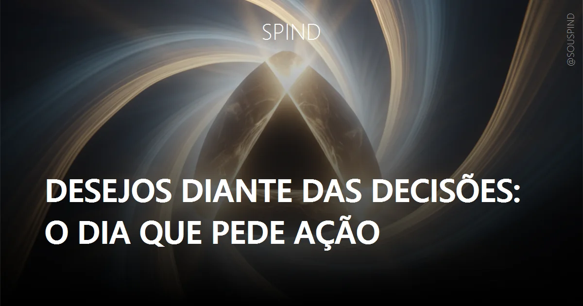 Desejos diante das decisões: o dia que pede ação